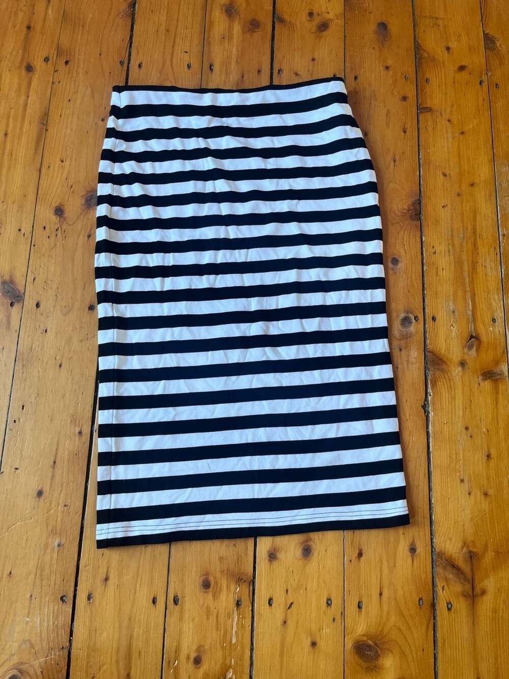 Sanctuary Women's Black and White Striped Pencil Skirt Size Medium